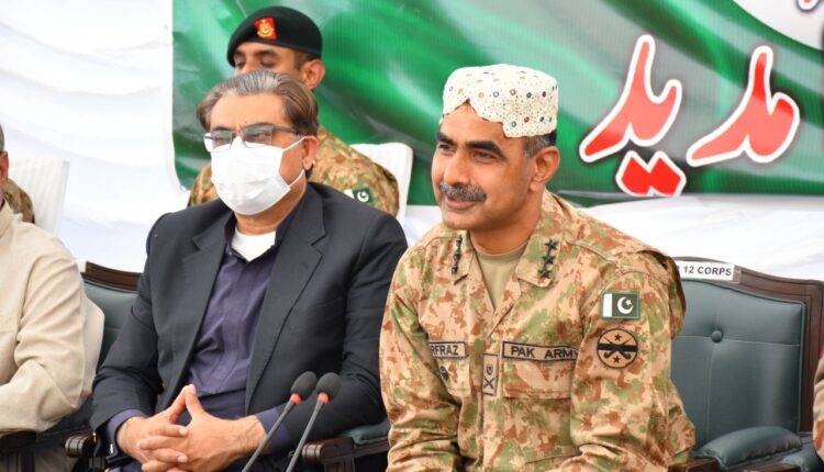 امن و ترقی کے راہ میں رکاوٹ ڈالنے والے بلوچستان کے خیر خواہ نہیں -جنرل سرفراز